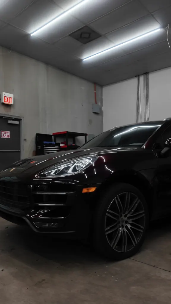Porsche Macan with a deep gloss finish